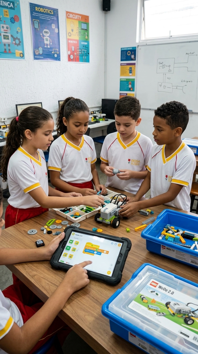 Curso de Robótica Colégio Rosa de Sharom